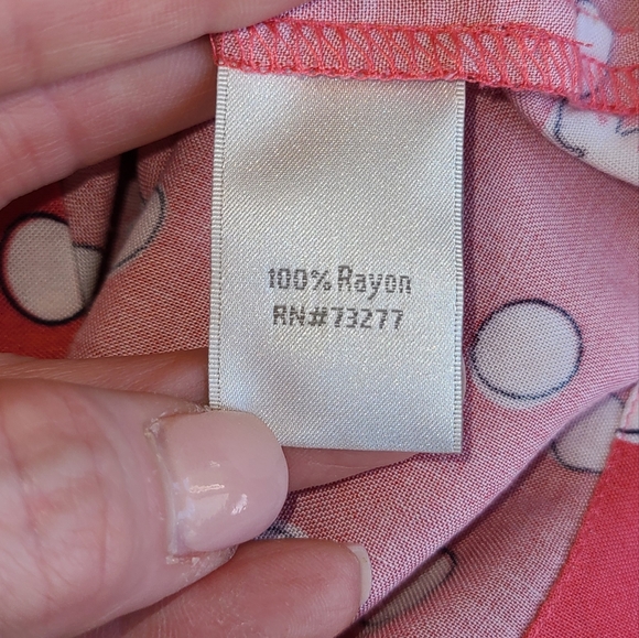 Disney Minnie Mouse Rocks the Dots Blouse By LC Lauren Conrad Medium EUC - Picture 8 of 9